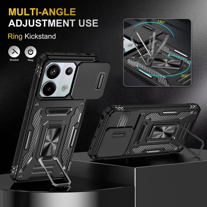 Ударостійкий чохол Camshield Army Ring для Xiaomi Redmi Note 13 4G