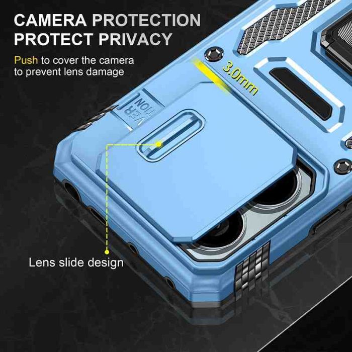 Ударостійкий чохол Camshield Army Ring для Xiaomi Poco X6 Pro