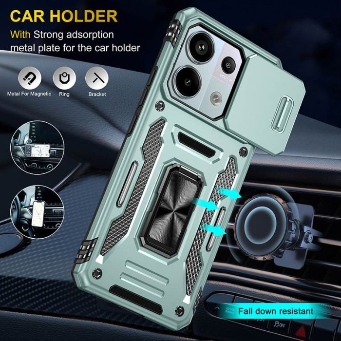 Ударостійкий чохол Camshield Army Ring для Xiaomi Poco X6 Pro