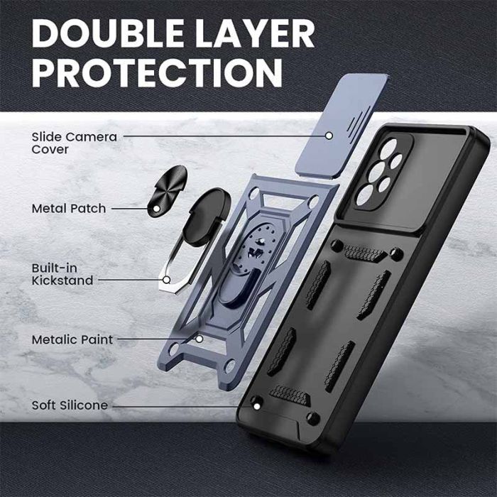 Ударостійкий чохол Camshield Serge Ring для Samsung Galaxy A72 4G / A72 5G