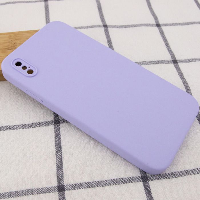 Silicone Case Square Full Camera Protective (AA) NOLOGO для Apple iPhone X / XS (5.8")