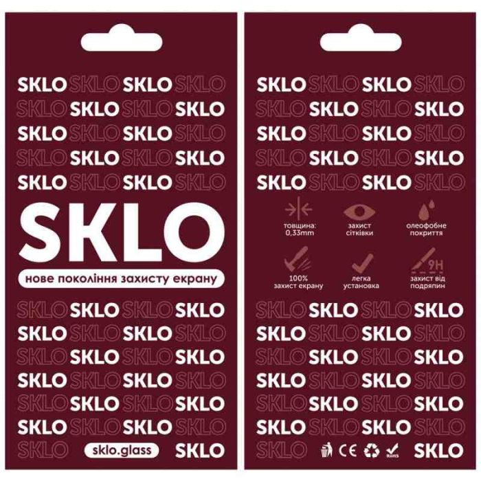 Захисне скло SKLO 3D для TECNO Pop 5 LTE