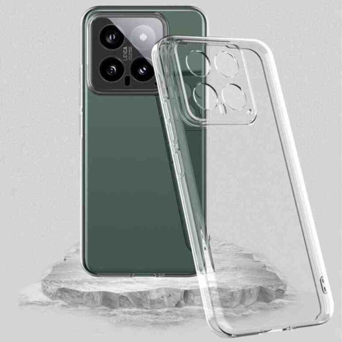 TPU чохол Epic Transparent 1,5mm Full Camera для Xiaomi 14 Pro
