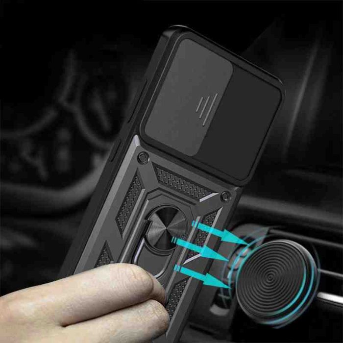 Ударостійкий чохол Camshield Serge Ring для Xiaomi Poco M6 Pro 5G