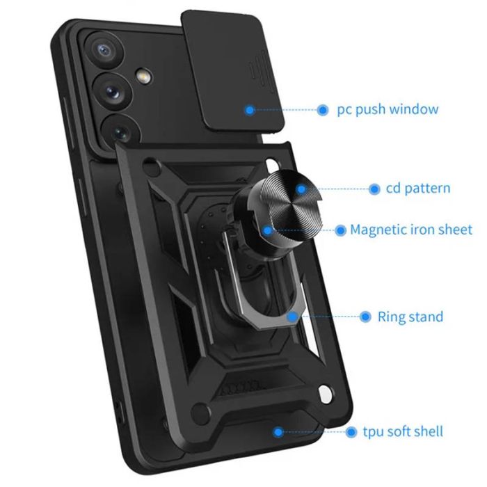 Ударостійкий чохол Camshield Serge Ring для Samsung Galaxy S23 FE
