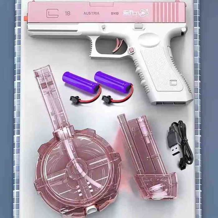Водяний акумуляторний пістолет Glock Water Gun (250ml) with lithium battery