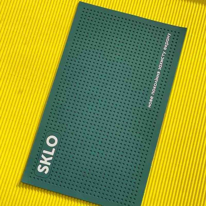Антиковзаючий килимок SKLO для поклейки захисту екрану смартфонів (22x13 см)