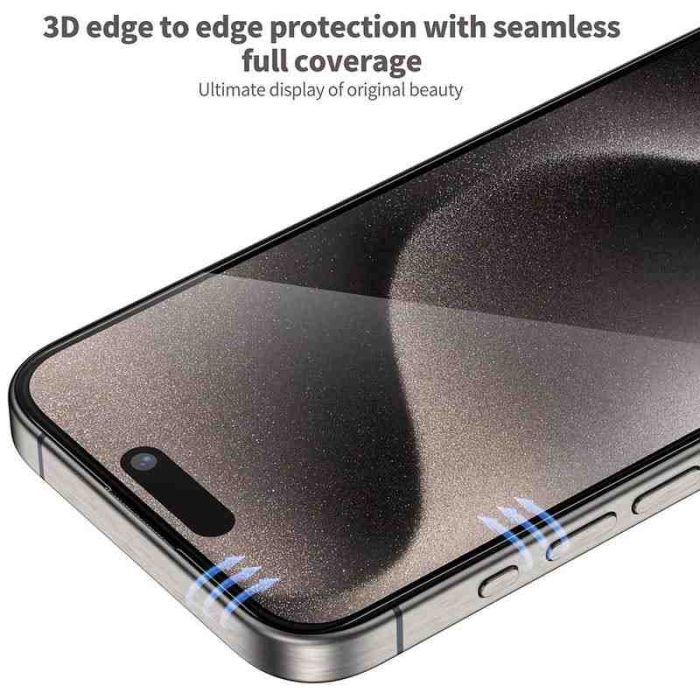 Захисне 3D скло Blueo Hot Bending для Apple iPhone 16 Pro Max (6.9") (+ аппликатор)