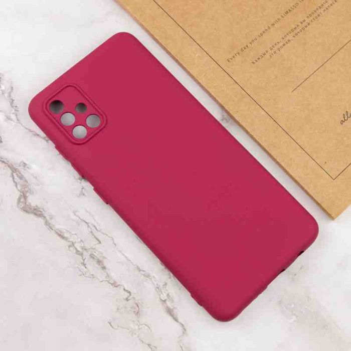 Чохол TPU GETMAN Liquid Silk Full Camera для Samsung Galaxy A71