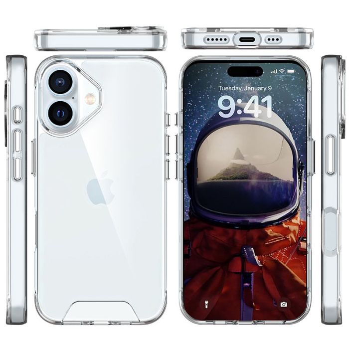Чохол TPU Space Case transparent для Apple iPhone 16 Plus (6.7")