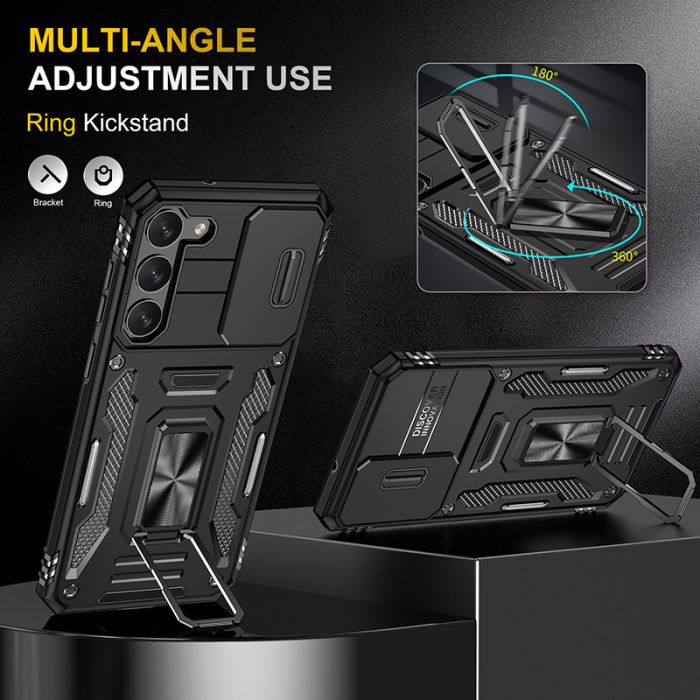 Ударостійкий чохол Camshield Army Ring для Samsung Galaxy S21 FE