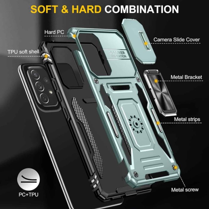 Ударостійкий чохол Camshield Army Ring для Samsung Galaxy A73 5G