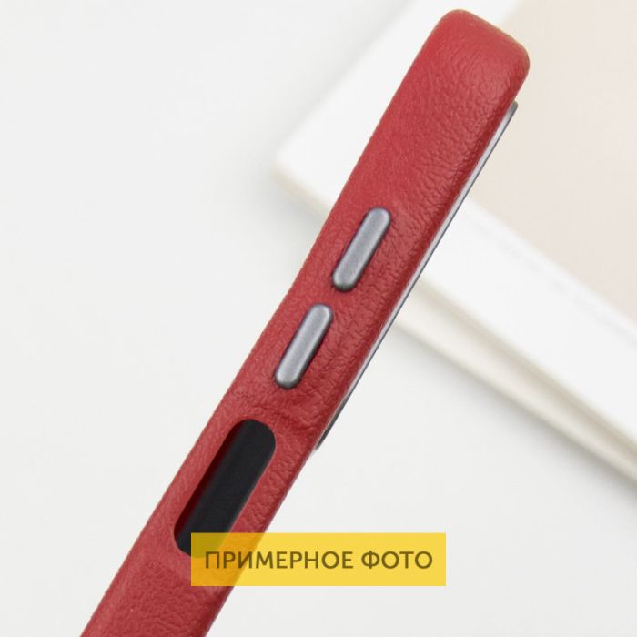 Шкіряний чохол Leather Case Metal Buttons для Xiaomi Redmi Note 13 4G