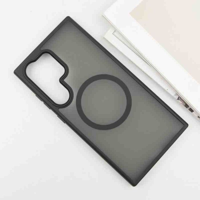 TPU+PC чохол Metal Buttons with MagSafe Colorful для Samsung Galaxy S24 Ultra