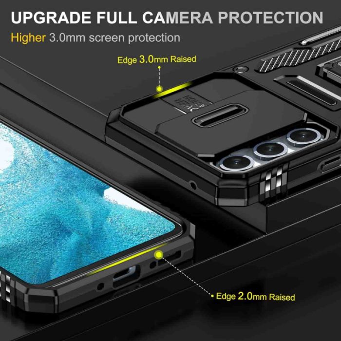 Ударостійкий чохол Camshield Army Ring для Samsung Galaxy S22