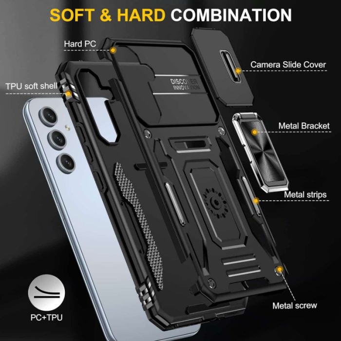 Ударостійкий чохол Camshield Army Ring для Samsung Galaxy S23
