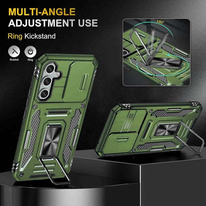 Ударостійкий чохол Camshield Army Ring для Samsung Galaxy S23